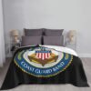 United States Coast Guard Fleece Blanket Super Soft Fleece Blanket for Chair Sofa Couch Camping Travel 40"X30" Fleece Blanket - Image 4
