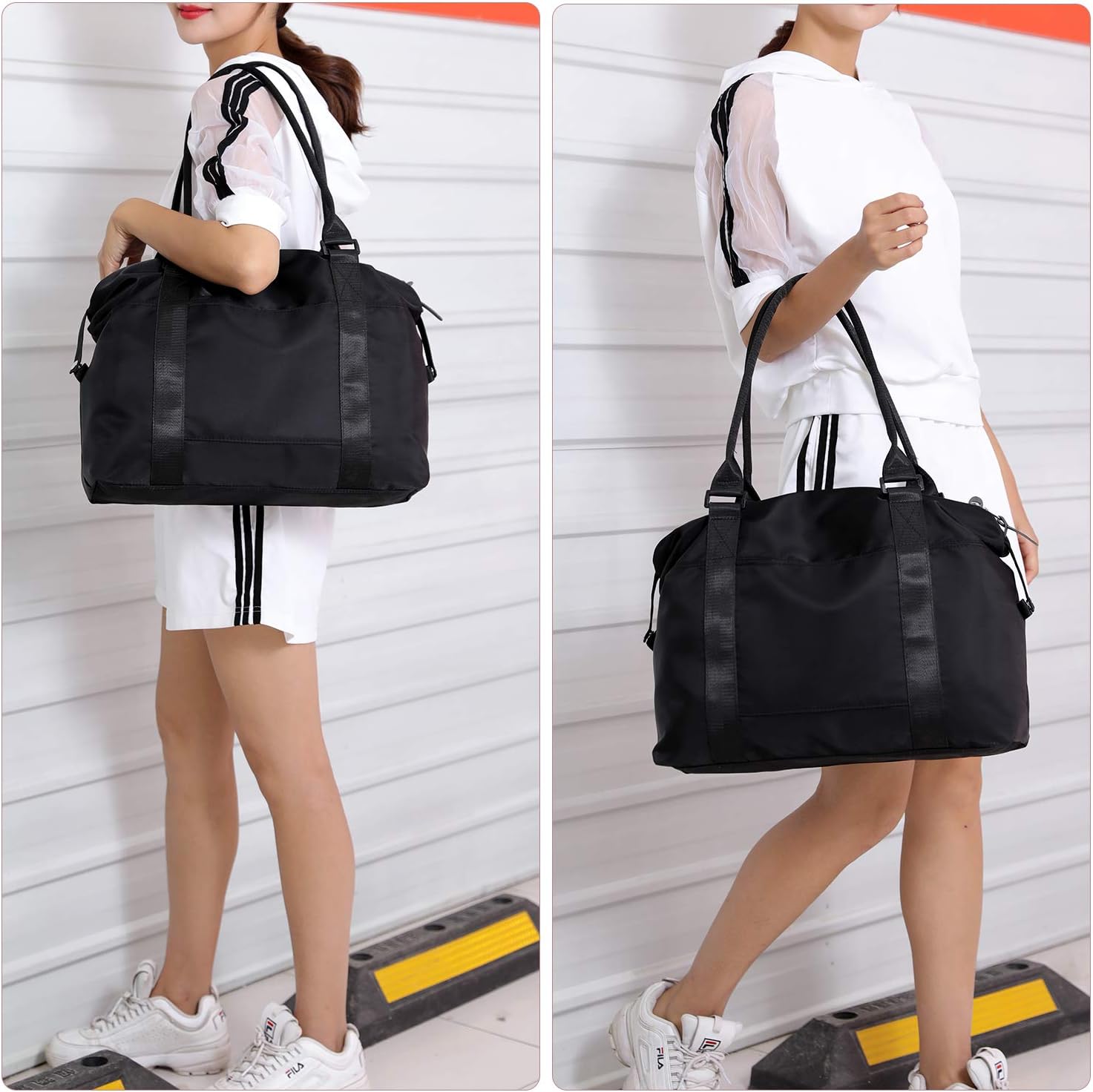 forestfish Duffle Tote Bag Weekender Bags for Women Travel with Trolley Sleeve - Image 2