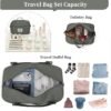 Weekender Bags for Women,Personal Item Travel Bag with Shoes Compartment,Overnight Travel Duffel Bag with Toiletry Bag - Image 2