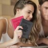 Passport Holder 2Pcs, Passport Cover Wallet Case for Women Men Family, Passport Book Holders Travel Must Haves Cruise Ship Essentials (Black & Rose Red) - Image 6