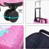 iPlay, iLearn Unicorn Kids Luggage, Girls Carry on Suitcase W/ 4 Spinner Wheels, Pink Travel Luggage Set W/Backpack, Trolley Luggage for Children Toddlers - Image 3