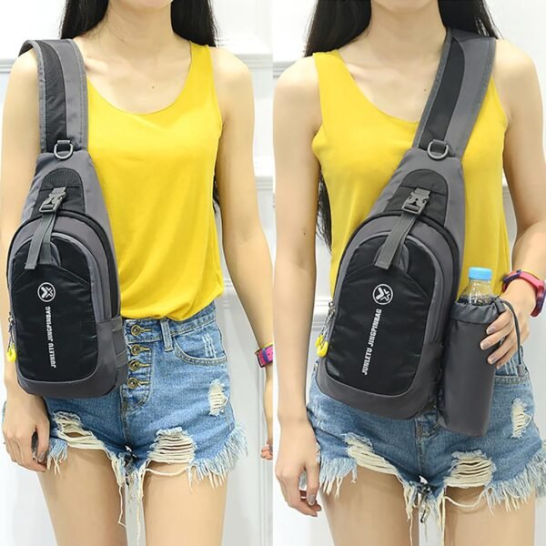 Peicees Chest Crossbody Sling Backpack Bag Travel Bike Gym Daypack for Women Men - Image 9