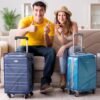 3 Pcs PVC Luggage Cover Waterproof Transparent Suitcase Cover Thicken Luggage Protector for Travel, Fits 20" 24'' 28" Luggage (Navy Blue) - Image 7