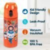 Octonauts Above & Beyond Orange Stainless Steel 13 oz Insulated Water Bottle for Kids - Spill Proof Lid, Easy to Use, Reusable - Keep Liquids Hot/Cold For Hours -Perfect for Travel, School, On-The-Go - Image 2