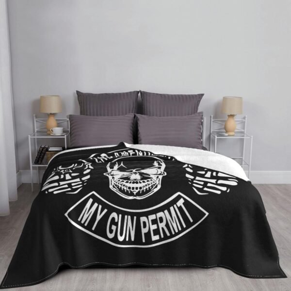 Second Amendment Fleece Blanket Super Soft Fleece Blanket for Chair Sofa Couch Camping Travel 60"X50" Fleece Blanket - Image 4
