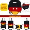 shkura Luggage Cover Protector Travel Suitcase Covers Protective Skin for Carry On Baggage Fit 18-20 Inch Luggage - Image 3