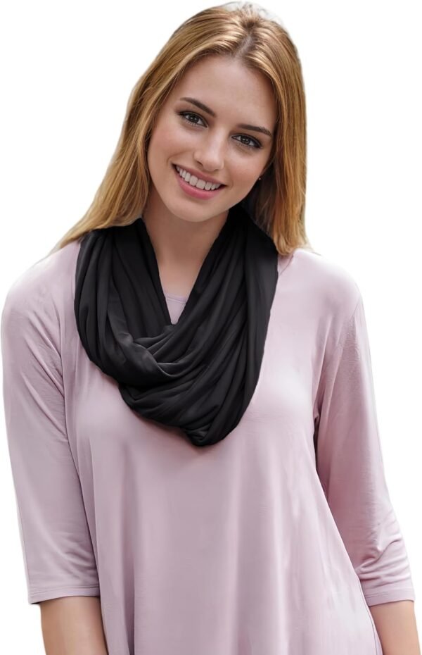Lina & Lily Premium Modal Jersey Knit Women's Infinity Scarf Loop Lightweight