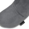 Brookstone Microbead Travel Head and Neck Pillow Lightweight and Plush with Phone or Headphone Pocket, Dark Grey - Image 3