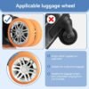 Luggage Wheels Protection Silicone Suitcase Cover - Noise Cancelling Travel Bag Rolling Wheels - Reliable Travel Suitcase Wheel Cover - Durable Tyre Protective Covers for Luggage Bags - 8pcs - Image 5