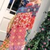 GUZOSJO Women's Boho Cotton Hemp Lightweight Floral Printed Scarf Long Shawl Wrap Scarf Head Shawl for Fall Spring - Image 6
