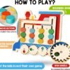 Color Matching Puzzle Toys, Travel Game for Kids Age 3 4 5 6 7 Years Old, Road Trip Essentials for Toddler, Airplane/ Car/ Camping Activity, Boys Girls Montessori Brain Teasers Game for Birthday Gifts - Image 2