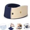 Neck Brace for Pain Relief & Sleep Apnea - 2024 Upgrade Washable Silicone Cervical Collar for Neck Pain and Support, Anti-Snoring Neck Brace for Sleeping (Dark Blue, 3.35 inch Height) - Image 4