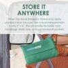 SAGEFINDS Airplane Travel Blanket | Compact Throw Blanket for Camping and Hiking | Converts into a Pillow | Travel Gift | Soft Jersey Knit | Fits in Backpack | Attaches to Luggage | Travel Essential - Image 8