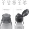 Bulk Water Bottles Set of 16 –10oz Multicolor Water Bottles for Kids and Adults – Leak Proof Water Bottles with Carry Strap – Square Reusable Water Bottles for Juice, Drinks – BPA-Free Dishwasher-Safe - Image 3