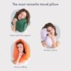 Huzi Infinity Pillow - Travel Neck Pillow - Versatile Soft 360 Support Scarf - Machine Washable - Home Travel Flight Road Trips (Ochre Yellow) - Image 4