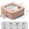 Popvibe Clear Makeup Bag Travel Cosmetic Case Transparent Toiletry Bag with Zipper, Portable Make Up Organizer Traveling Compact Car Bag for Essentials - Image 4