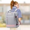 Large Travel Backpack for Women, 40L Carry On Backpack Airline Flight Approved with USB Charging Port Shoes Compartment, Personal Luggage Backpack Casual Daypack 15.6 Inch Laptop Backpack - Image 8
