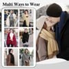 AURUZA Shawls and Wraps for Evening Dresses, Softable Shawl Wraps Scarf for Women, Pashmina Shawls Wraps for Wedding Party - Image 3