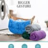 Cottonblue Weighted Lap Blanket 7lbs, Cozy Luxury Crystal Velvet Weighted Blanket for Adults, Small Weighted Blanket for Relaxation, Sleeping, Travel, Purple, 29" x 24" - Image 7