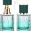 Segbeauty Cologne Travel Bottle Refillable, 2 Packs 50ml Glass Perfume Bottle Atomizer Spray Bottle, Empty Refillable Travel Bottles Fragrance Atomizer Essential Oil Perfume Container for Men Women