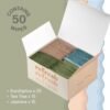 Refresh Deodorant Wipes - A Fresh Start When You’re On the Go - Aluminum, Paraben, and Sulfate Free - Variety Pack (Tea Tree, Eucalyptus, Jasmine) - 50 Individually Wrapped Wipes - Image 6