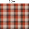 Woolly Throw Pure Wool Blanket - Large 55x83 inches, 1.5 lbs,Wool Fringed Knee Throw Blanket for Couch Bed Outdoor Travel,Red Checked Blanket - Image 3