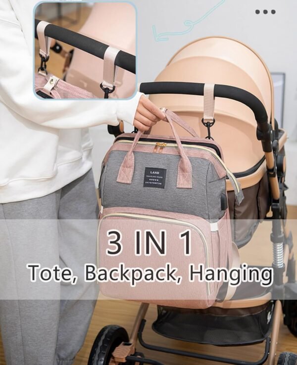 Green Diaper Bag Backpack for Mom: Baby Bags for Boys Girls Toddler Women Men Large Back Pack Diapers Bag Big Travel Pañaleras Modernas Para Bebe Niña Unisex Newborn Essential Baby Registry - Image 7