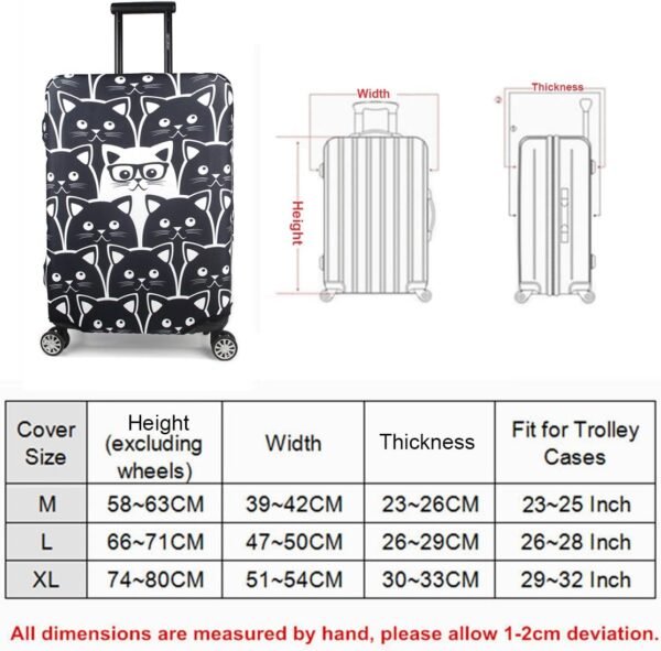 Spandex Travel Luggage Protector Suitcase Cover Fit 29-32 Inch Luggage (XL) - Image 8