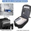 coofay Travel Backpack For Women Men Airline Approved Carry On Backpack Flight Approved Waterproof Sports Luggage Backpack Casual Daypack Small Hiking Backpack Black Backpack - Image 4