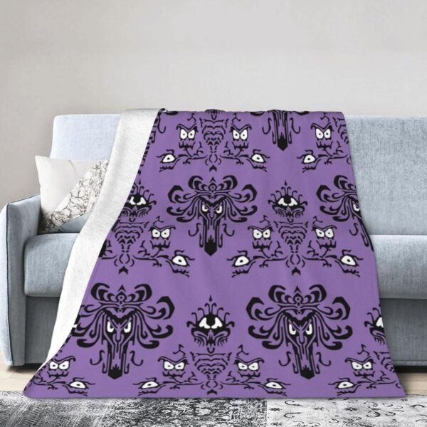 Halloween Haunted House Fleece Blanket Lightweight Ultra-Soft Throw Blanket for Sofa Couch Bed Camping Travel - Super Soft Cozy Microfiber Blanket 50"X40" - Image 8