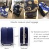 TRAVEL KIN Thickened Luggage Cover ，Washable Travel Gear Cover，18/24/28/32 Inch Suitcase Spandex Protective Cover (L(25"-28" luggage), Starry Night) - Image 3