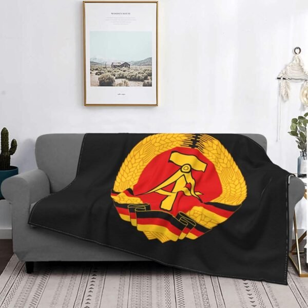 USSR Hammer & Sickle Fleece Blanket Super Soft Flannel Throw Blanket for Chair Sofa Couch Camping Travel 60"X50" Flannel Throw Blanket - Image 7