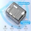 Universal Travel Adapter Offers 5.8A 3X 3.0A USB-C Ports, 2X 2.4A USB-A Ports and Multi AC Outlet, All-in-One International Power Plug Adaptor Worldwide Charger for EU US UK AU 200+ Countries - Image 4