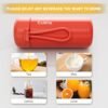Mini Water Bottle 5oz, Small Insulated Water Bottle for Hot&Cold Drinks, Small Thermos with Carry Handle - 100% Leakproof Perfect for School, Travel...(Red) - Image 7