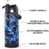 Kids Insulated Water Bottle with Straw,18oz Kids Cups with Stainless Steel Leak Proof for School Boys Girls（Lightning-18） - Image 3