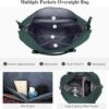 Travel Duffel Bag,Sports Tote Gym Bag,Shoulder Weekender Overnight Bag for Women - Image 4