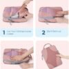 Compression Packing Cubes for travel, BAGSMART 6 Set Travel Packing Cubes for Carry on Suitcases, Compression Suitcase Organizers Bag Set for Travel Essentials, Lightweight Packing Organizers - Image 5