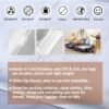 (20 pcs, 4 Sizes) Travel Luggage Organizer Bags, 4 Mil Slider Zip Plastic Clothing Packaging Bags, Travel/Home Storage and organizing pouches, Space Saver Bag (6''x9''-14‘’x18'') - Image 3