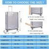 3PCS Waterproof Luggage Protective Cover with Colorful Straps Clear Suitcase Cover Protectors PVC Transparent Travel Dustproof Luggage Sleeve Protector(20 Inches, 24 Inches, 28 Inches) - Image 2