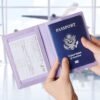 TIGARI Passport Holder for Travel, Slim Passport Cover for Women Men, Leather Passport Case Protector with Waterproof Slot, Family Vacation Plane Cruise Travel Essentials - Image 5