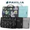 PAVILIA Hanging Toiletry Bag Women Men, Travel Kit Foldable Large Toiletries Organizer, Roll up Cosmetics Makeup Bag Accessories, Waterproof Essentials Jewelry Case (Teal Chevron) - Image 7
