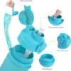 Collapsible Water Bottles, Foldable Silicone Travel Water Bottle with Straw Strap, Leak Proof, No BPA, Ideal for Traveling, Hiking, Outdoors, 20Oz (Ocean Breeze) - Image 6