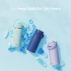 Kids Water Bottle with Straw Lid 14oz, Vacuum Insulated 316 Stainless Steel Water Bottles for Kids for School, Leakproof Water Bottle, BPA Free and Keep Cold for 24 Hours - Image 4