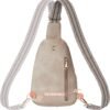 BOSTANTEN Small Sling Bag for Women Leather Crossbody Bags Fanny Pack Chest Bag for Travel - Image 8