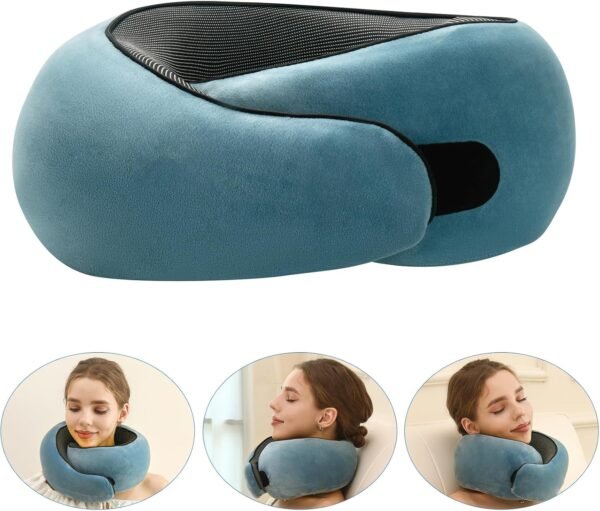 2024 New Memory Foam Travel Pillow for Airplanes,Neck Pillow for Traveling,Neck Plus Travel Pillow,Wander Neck Plus Travel Neck Pillow - Image 3