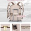 LOVEVOOK Travel Backpack for Women, 40L Carry On Backpack Flight Approved, Large Personal Item Bag Fits 17 inch Laptop, TSA Approved Luggage with 3 Packing Cubes,Waterproof Weekender Gym Backpack - Image 6