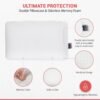 Travel & Camping Pillow for Adults & Baby - Comfortable Memory Foam Travel Small Pillow - Backpacking Pillow Easy to Carry Portable Bag Ideal for Airplane & Car Travel Pillows (White) - Image 3
