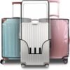 3 Pieces Clear Luggage Cover Protector PVC Luggage Protector Suitcase Cover,Thicken Anti-scratch Waterproof Transparent Suitcase Cover for Travel Fits Most 20" to 28" Luggage