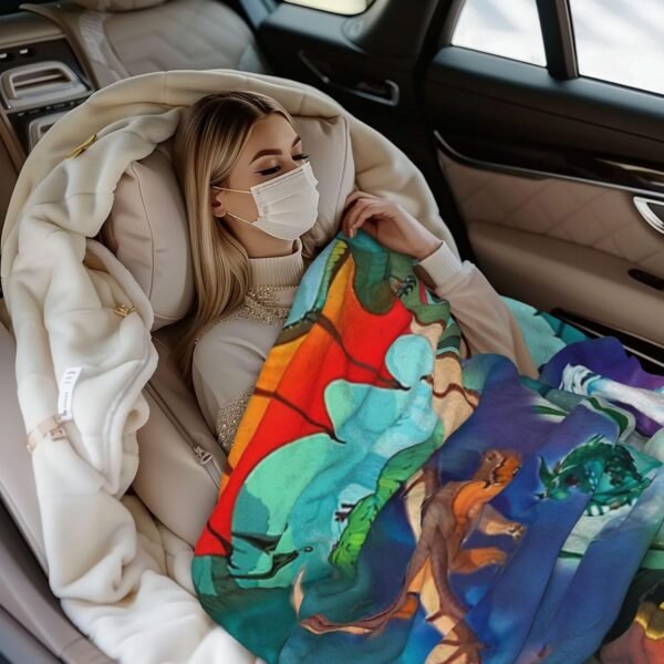 Throw Flannel Wings of Fire Blanket 3D Printed Ultra-Soft Fleece Blanket Bedding Sofa and Travel Reserve Air Conditioning Blanket 50"X40" - Image 3