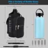 icolor Gym Magnetic Bag Water Bottle Holder Gym Bottle Carrier Bag with Phone Pockets & Handle Shoulder Strap Gym Accessories Organizer for Men Women,5 Built-in Magnets Gym Bag Pouch Sleeve - Image 3